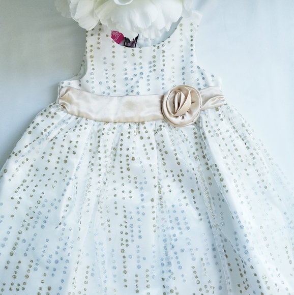 NEW Baby Girl's Sparkly Formal Dress NEW Size 12M - Picture 4 of 14